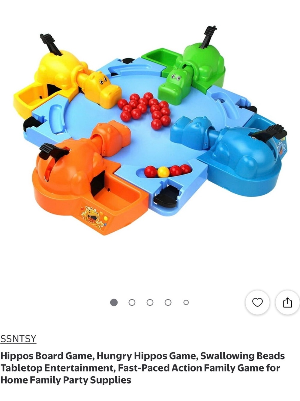 Hungry Hippos Style Family Game